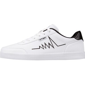 特步男鞋板鞋男休闲鞋2024春季新款小白鞋子平板鞋男士透气运动鞋