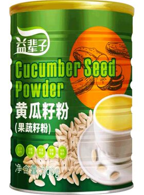 益辈子黄瓜籽粉东北老旱黄瓜子熟粉磨500g东北长白山早餐代餐