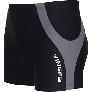 英发泳裤 男士泳衣 平角时尚大码加肥温泉速干沙滩裤专业游泳装备