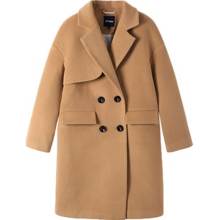 【29.9/件】EPTISON冬季时尚女冬款外套呢子大衣中长款女毛呢外套