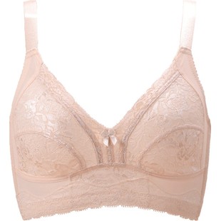 大胸显小文胸薄款聚拢无钢圈胸罩缩胸内衣女全罩杯夏季透气超薄款