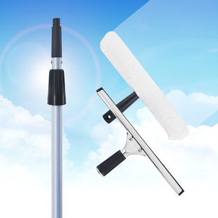 高档擦窗器玻璃刮涂水器加长伸缩杆玻璃擦清洁器刮水器毛头三件u.