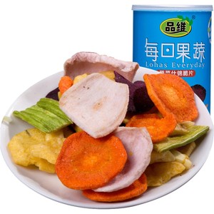 品维 蔬菜什锦脆片75g罐孕妇零食蔬菜干果蔬干罐装零食批发