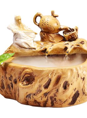 风水喷泉流水客厅开业乔迁摆件