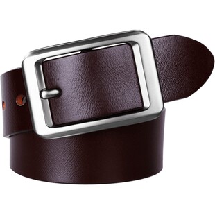 皮带男真皮腰带头层牛皮裤带男牛皮针扣青年中年休闲裤腰带纯牛皮