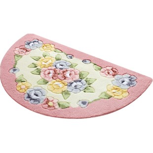 玫瑰剪花半圆地垫门垫 厨房卧室卫生间门口吸水地垫 浴室防滑垫子