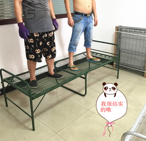 包邮折叠床加固双丝钢丝床弹簧床软床单人午休床陪护床简易铁条床