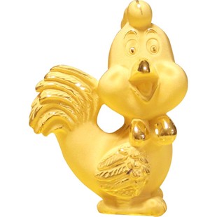 马年贺岁金龙送福十二生肖绒沙金鼠虎鸡牛兔蛇马黄金工艺礼品摆件