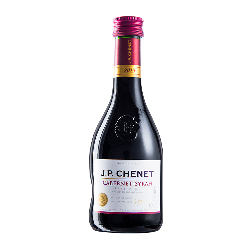 J.P.CHENET香奈红酒 法国进口赤霞珠西拉干红葡萄酒伴手礼