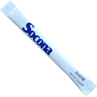 Socona白砂糖咖啡糖包黑咖啡伴侣专用白糖包调糖5g*100条小包装糖