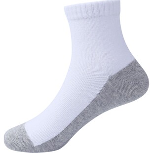 男童袜子纯棉春秋宝宝短袜儿童女童棉袜厚款运动中筒袜3-5岁船袜