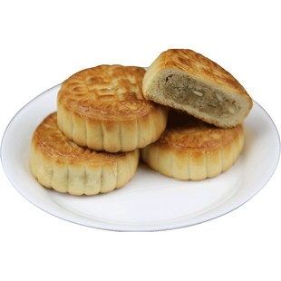 鼎丰真五仁枣泥豆沙椒盐月饼传统老式手工点心糕点长春特产500g