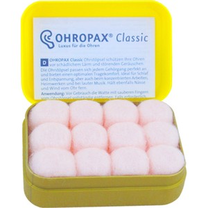 德国ohropax classic蜡丸防噪音耳塞隔音降噪防呼噜睡眠睡觉蜡质