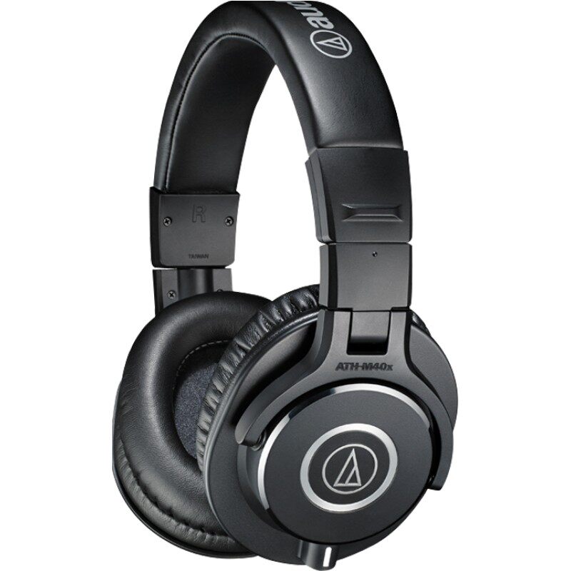 铁三角 ATH-M40X舞台监听耳机折叠头戴式录音棚台式便携折叠耳机