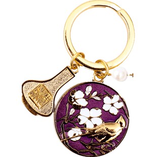 中国国家博物馆杏林春燕合金钥匙扣中国风创意挂件学生礼物博物馆