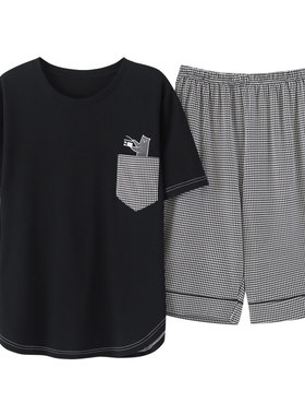 夏季男士短裤运动休闲全棉家居服