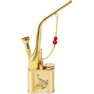 水烟壶全套水烟筒水烟丝烟袋黄铜复古纯铜老式水烟斗过滤水烟嘴