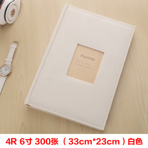 可留言宝宝相册4R6寸4D大6寸7寸300张大容量绒布面纸芯插页式