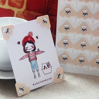 24 угловые наклейки [милый медведь]