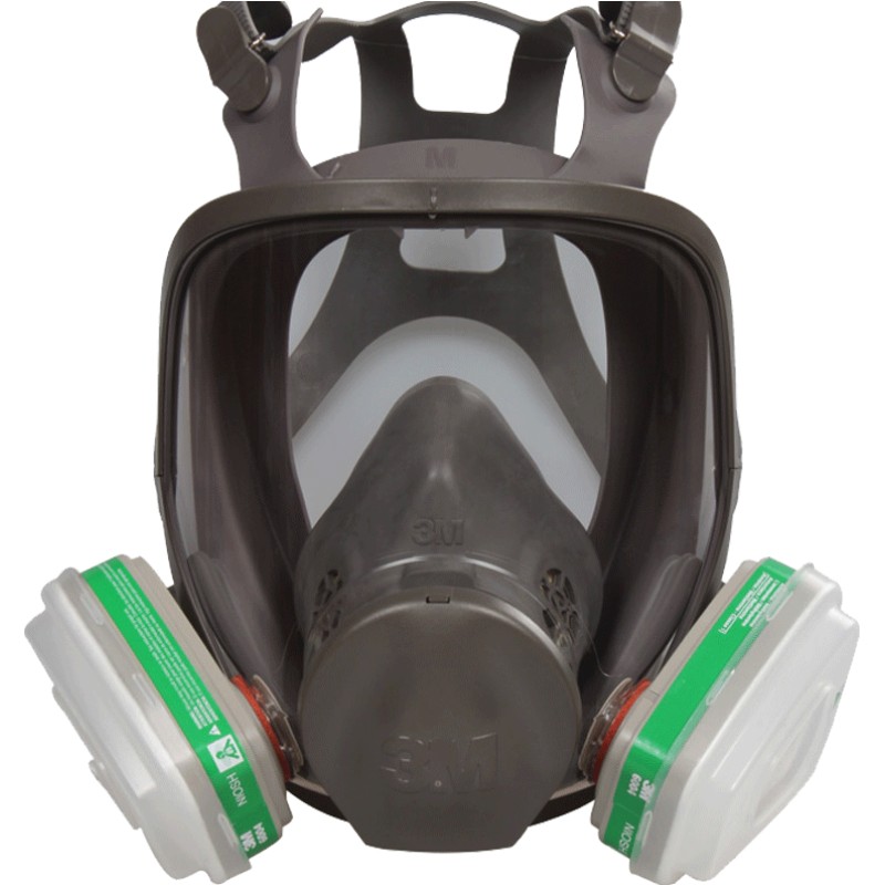 3M6800配6004防毒面具防氨气甲胺异味专用化工厂全面罩防工业粉尘