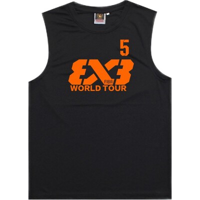 fiba3x3大师赛篮球服男背心球衣