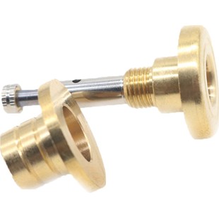 木烟嘴铜头10-25mm 循环型烟斗拉杆过滤器配件 可拆清洗烟具铜件