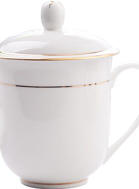 景德镇茶杯陶瓷带盖手绘