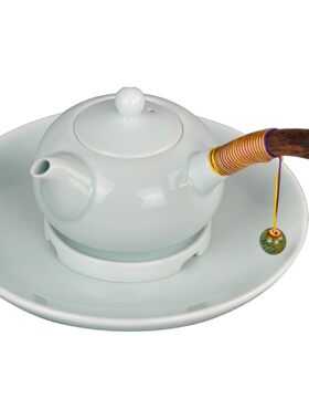 侧把防烫过滤茶壶优雅绑线设计