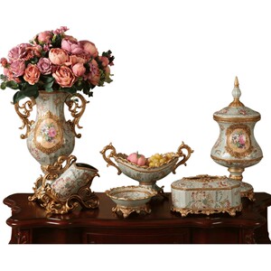 欧式宫廷花瓶牡丹花艺