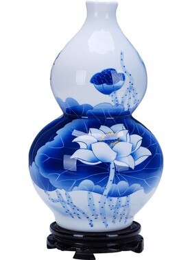177景德镇陶瓷器名家青花瓷花瓶