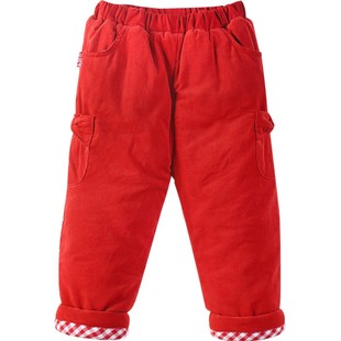 小数点童装春夏装宝宝纯色棉裤子儿童休闲长裤子女孩中腰打底裤子