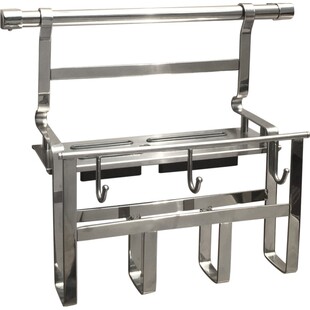 FLYOU飞鸥304不锈钢厨房置物架挂件刀具菜板收纳架壁挂储物架挂墙