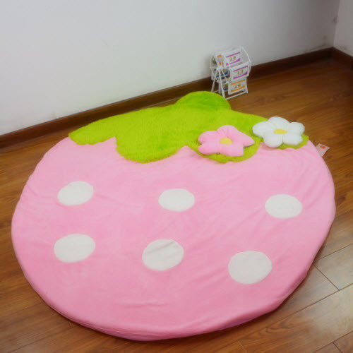 thumbnail for Children's sofa chair reading corner kindergarten small sofa combination area corner cute cartoon baby fabric strawberry sofa