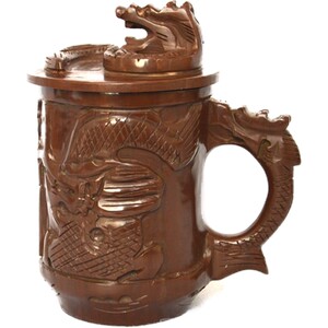 【清幽】纯手工木鱼石老板杯子古典茶杯办公室茶杯送领导礼品杯