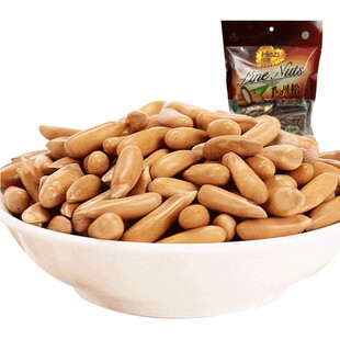 何字9月新货现炒手剥巴西松子原味500g独立小包装坚果无添加健康