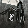Black Sup+rubber tag+hanging rope