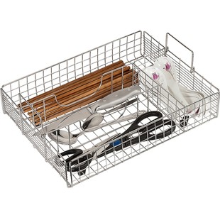 304不锈钢厨房筷子盒分格餐具勺收纳架抽屉筷笼家用消毒柜沥水笼