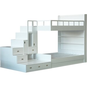新品特价定制实木儿童家具创意儿童上下床带书架双层子母床高低床