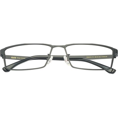 汉可配近视钛架商务眼镜框男