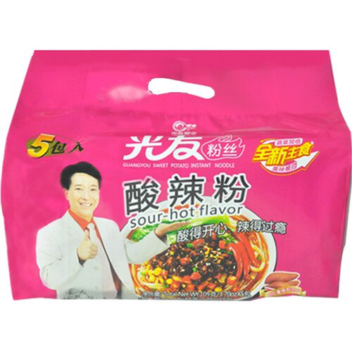 光友粉丝酸辣粉105g*5袋速食方便粉丝四川特产方便粉条细粉丝