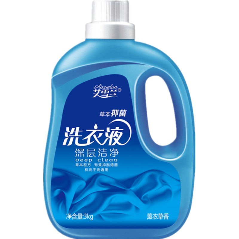 艾雪兰6斤装不含荧光剂3kg洗衣液