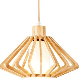 日式吊灯木质榻榻米灯具创意个性餐厅吊灯走廊玄关灯北欧木艺吊灯