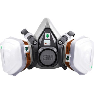 3M6200防毒面具防尘面罩喷漆农药粉尘6005甲醛装修工业化防毒面具