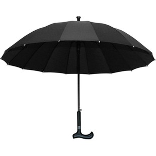 拐杖雨伞定制logo防滑带老人手杖拐棍多功能男士女两用长柄伞专用