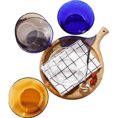 高颜值进口钢化玻璃沙拉碗泡面碗