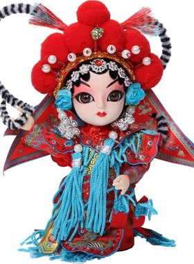 娟人京剧风脸谱特色送老外摆件