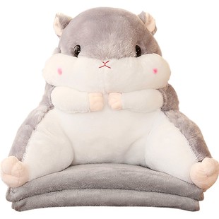 仓鼠抱枕被子两用靠背护腰靠垫靠枕办公室靠背垫椅子爱情公寓同款