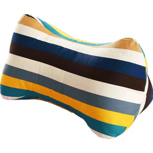 如玉家纺骨头枕头床上靠垫布艺床头护腰靠背沙发抱枕 办公室腰靠