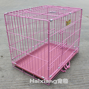 新款便携加固加粗宠物狗笼子折叠泰迪家用活物猫笼车载小型中型大