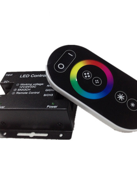 led触摸控制器RF无线调光器双色温RGB单色12V灯带24V灯条模组控制